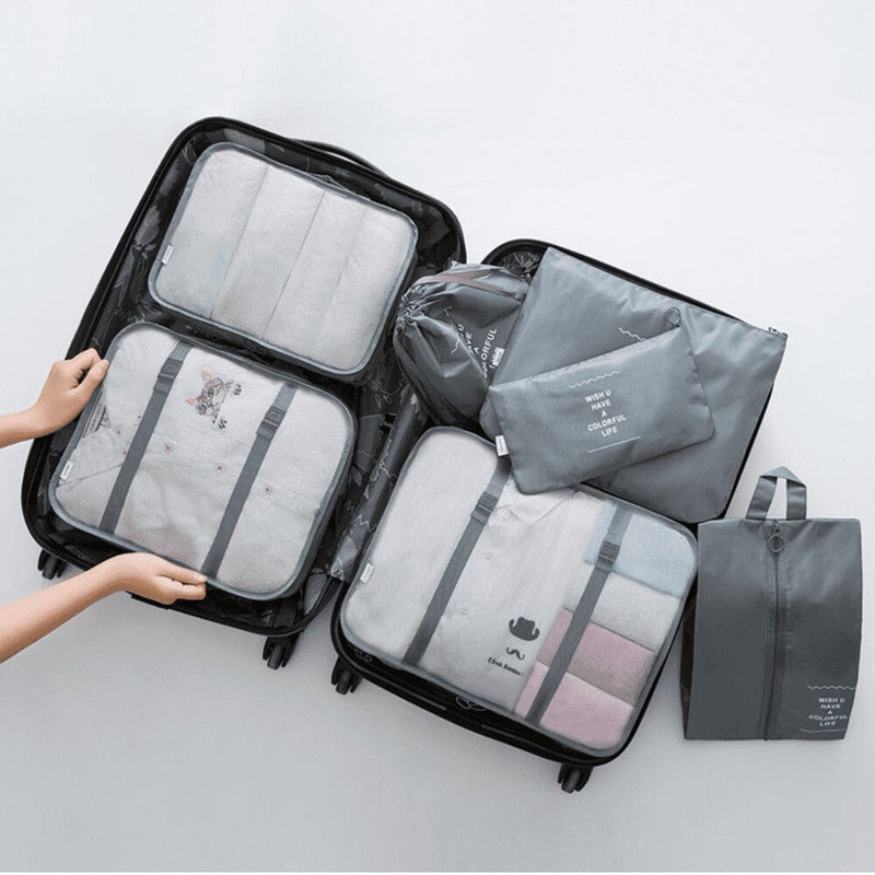 Kit 7 Bolsas Organizadoras Para Mala de Viagem STORAGE BAG - [PAGUE 4 LEVE 7 - SUPER PROMOÇÃO POR TEMPO LIMITADO] Direct Ofertas 